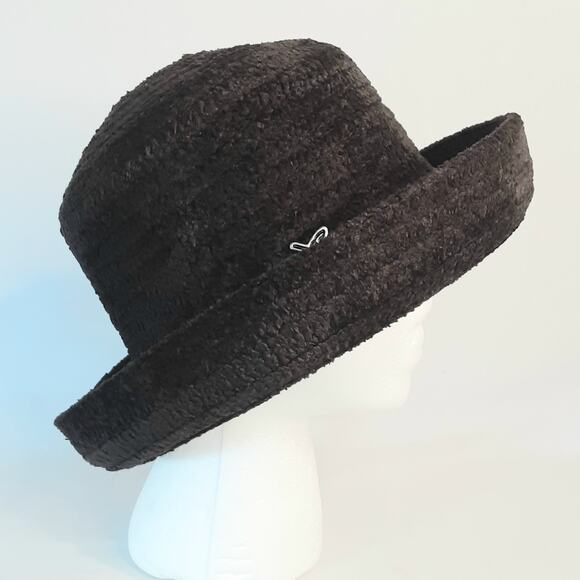 Betmar New York 627 Chenille Dark Brown Curved Brim Hat - Picture 4 of 10